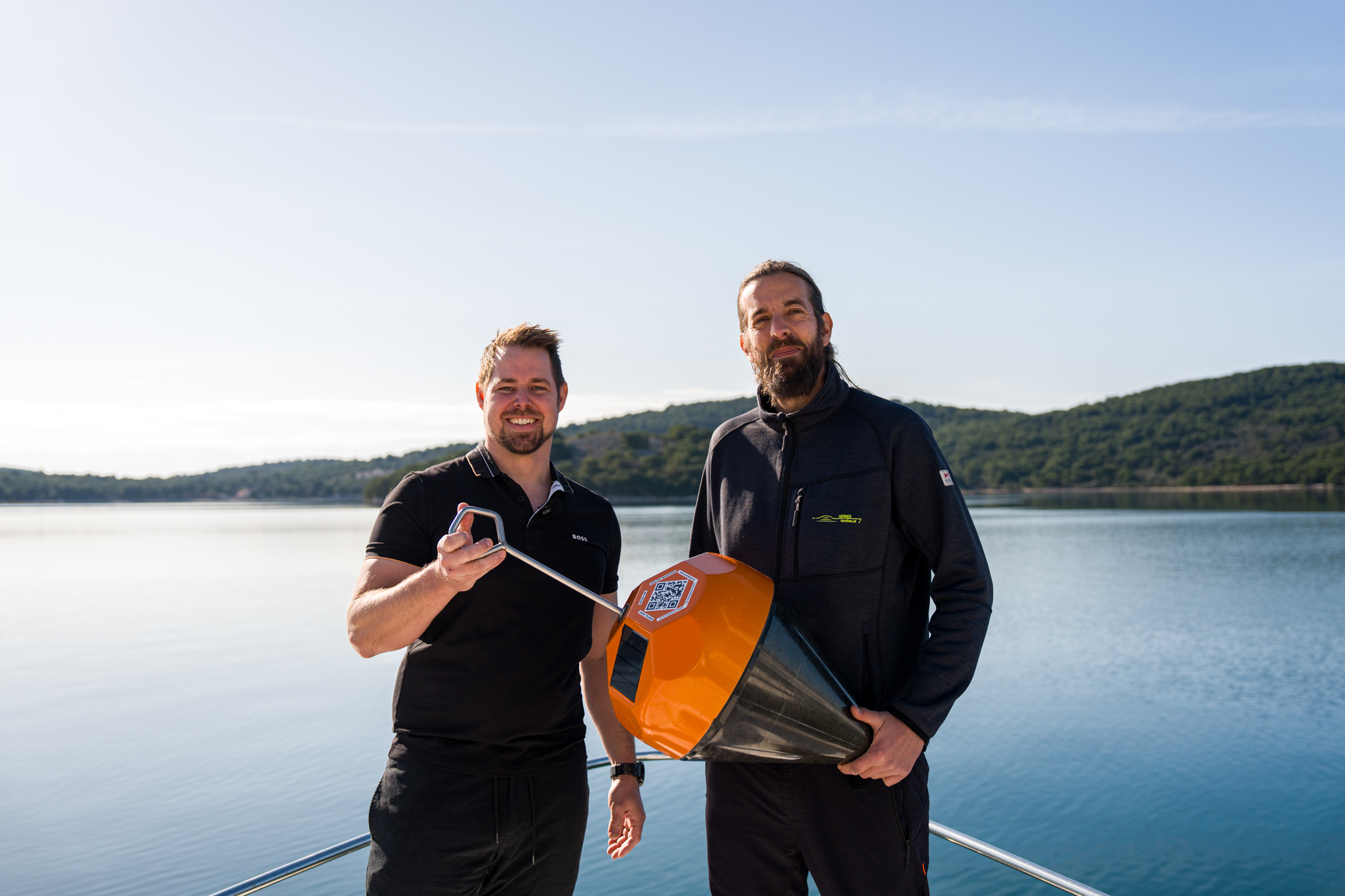 SmartBuoy team on the water